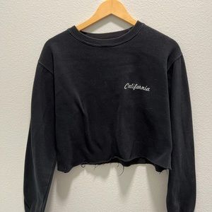 Black cropped Brandy Melville Sweater